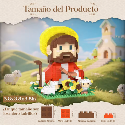 Figura de Jesús con Luz – Construye y Aprende la Fe